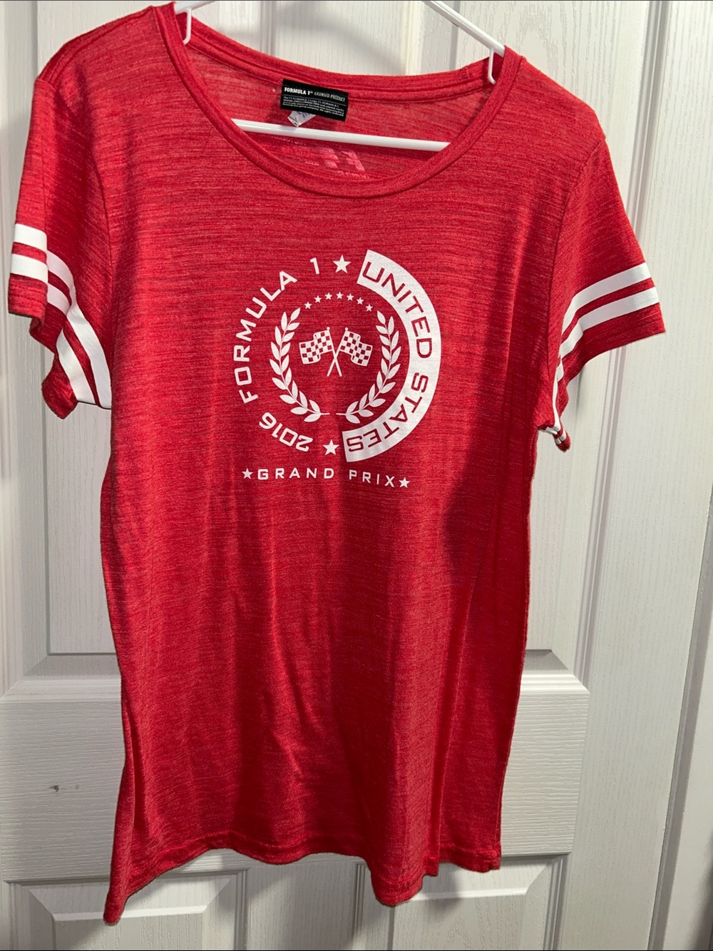 Formula 1 United States Grand Prix Red Short Sleeve Tee by Formula 1